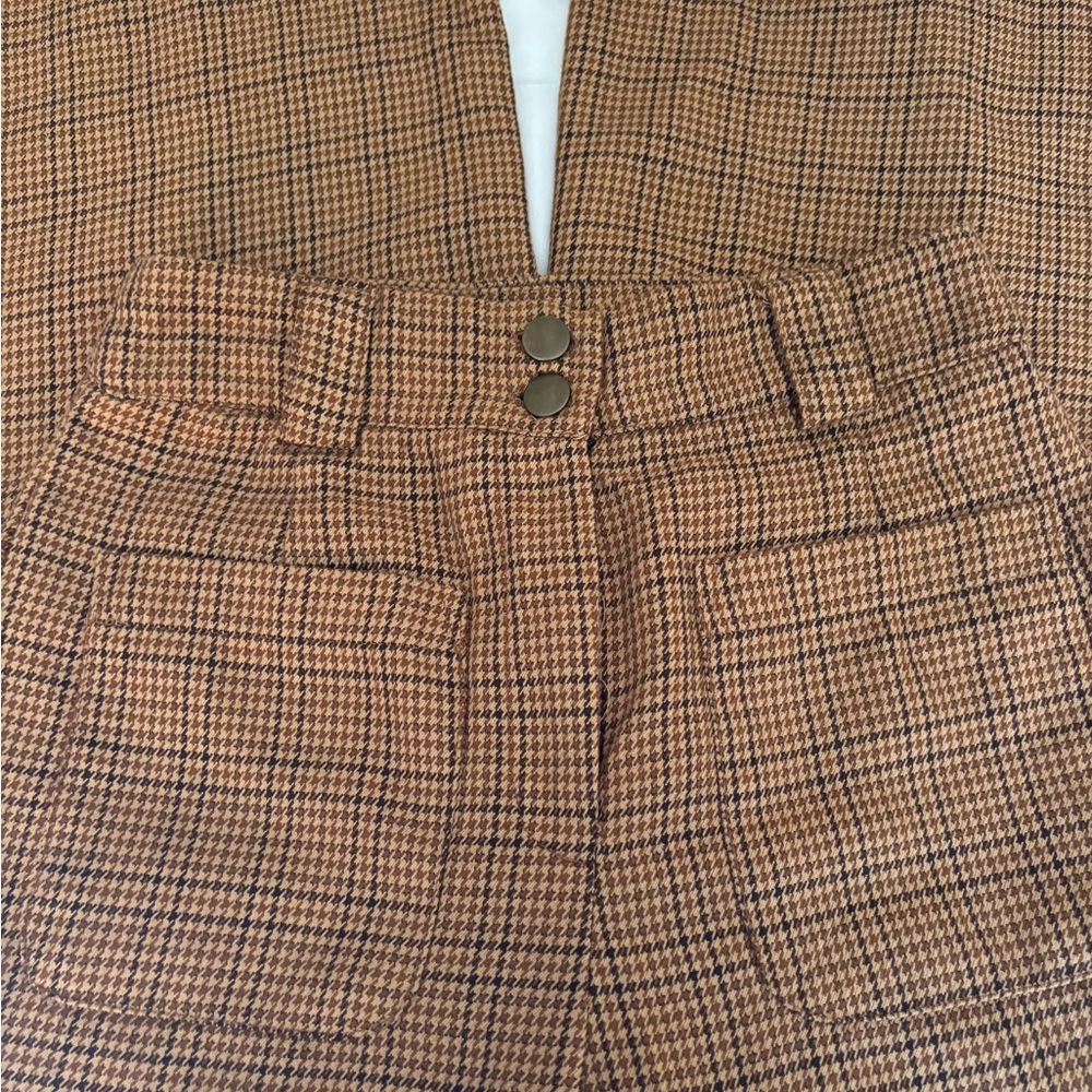 Forever 21 Tan Plaid Trousers